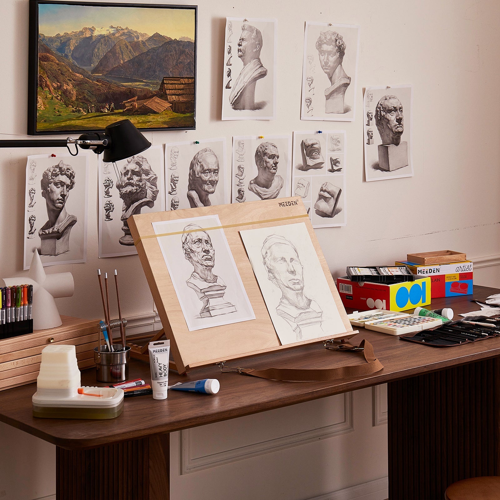 MEEDEN Large Studio Artist Sketching Tabletop Easel-HJ-A2