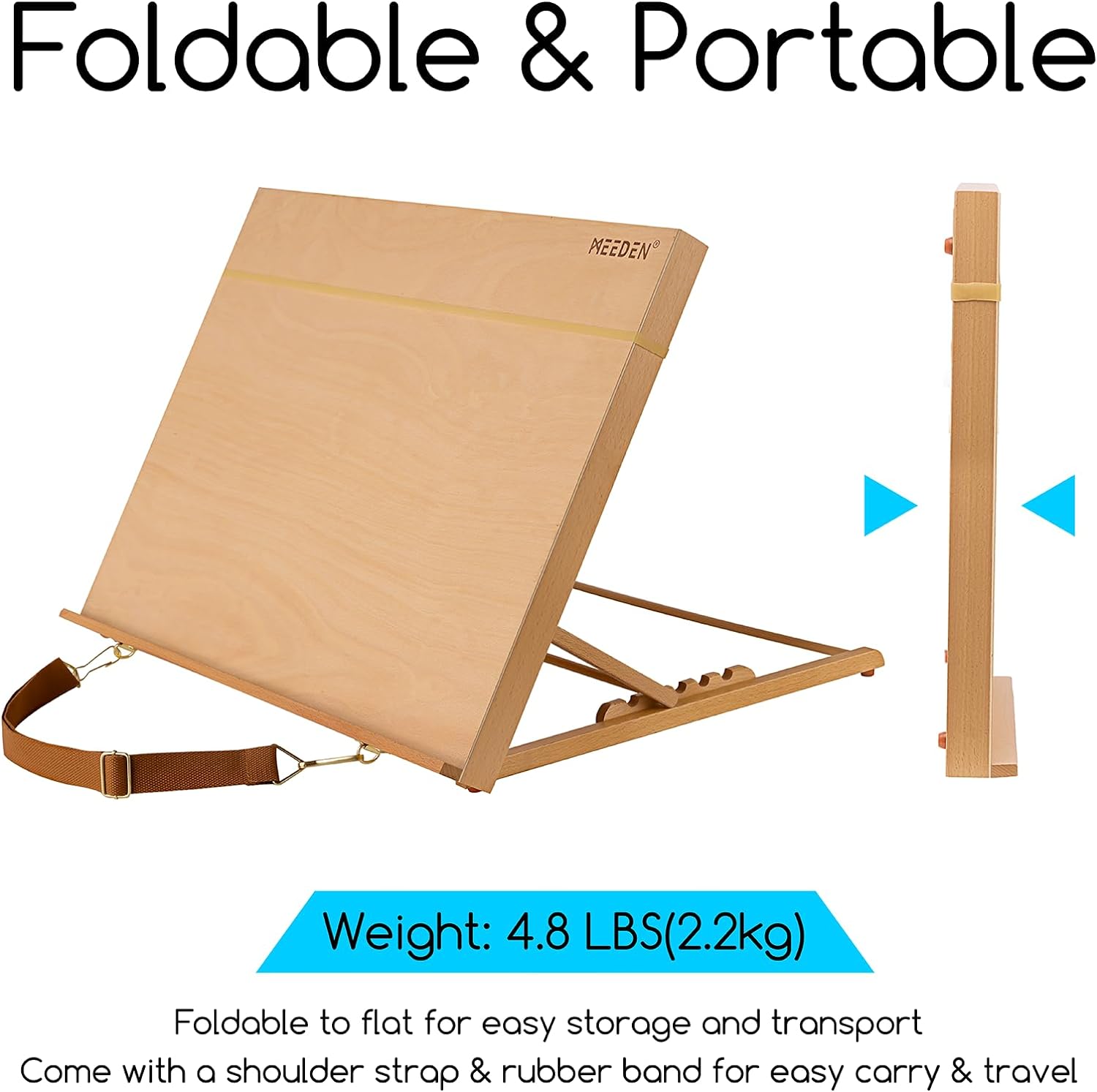 MEEDEN Large Studio Artist Sketching Tabletop Easel-HJ-A2