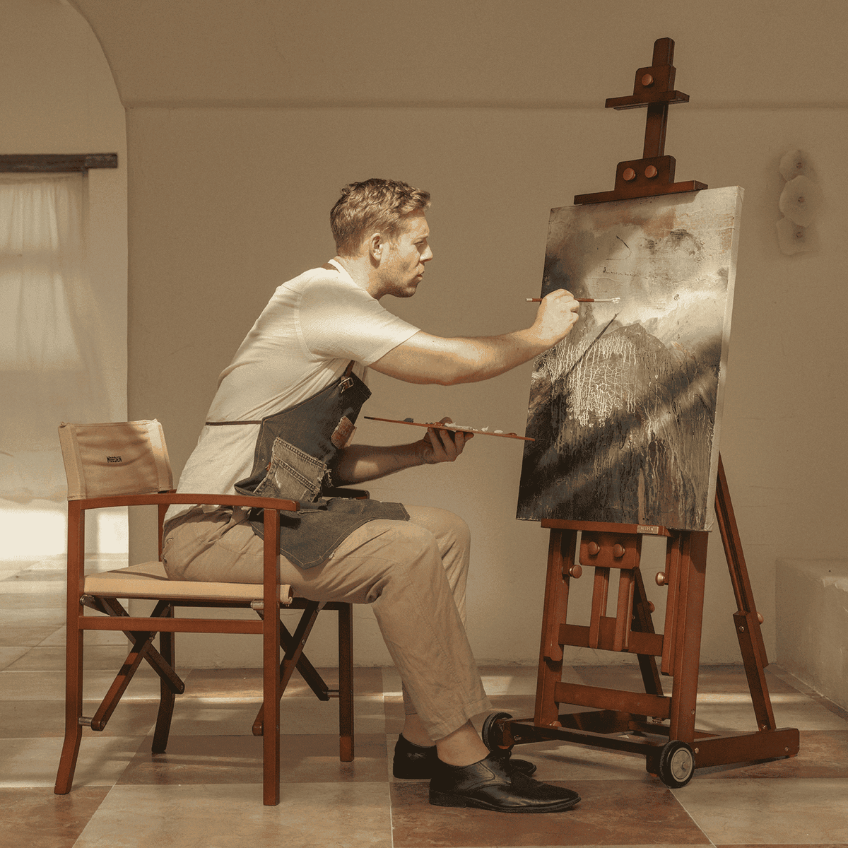 MEEDEN Pro Versatile Assembly-Free Beech Wood Painting Easel- W14 Pro