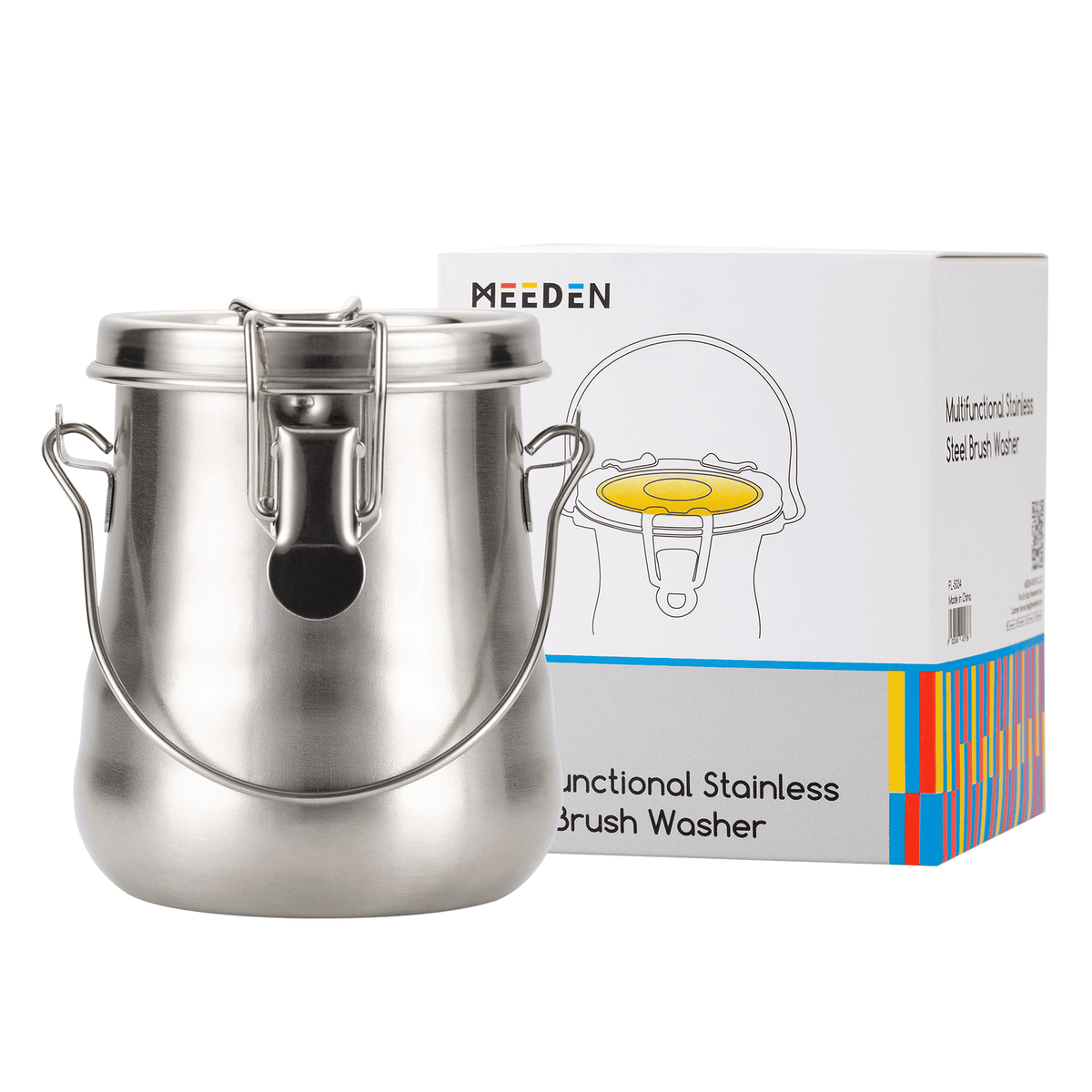 MEEDEN Portable Paint Brush Washer: Airtight Stainless Steel - Medium