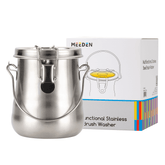 MEEDEN Portable Paint Brush Washer: Airtight Stainless Steel - Medium
