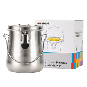 MEEDEN Portable Paint Brush Washer: Airtight Stainless Steel - Medium
