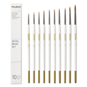 MEEDEN 10 Pcs Detail Paint Brush Set