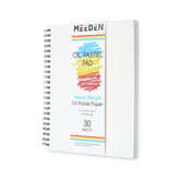 MEEDEN 9 x 12 inches Oil Pastel Paper Pad:  30 Sheets Fine Textured - 140lb/300gsm