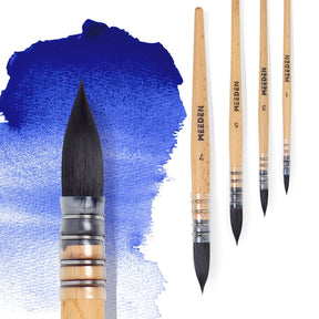 MEEDEN Solid Watercolor and Professional Brushes Set