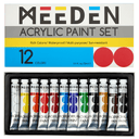 MEEDEN Acrylic Paint Set, 12 Tubes, 12 ml / 0.41 oz