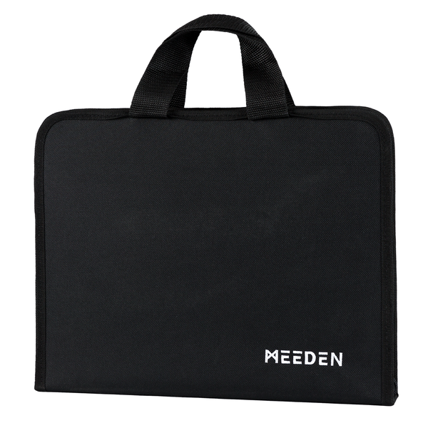 MEEDEN Studio Art Portfolio Sketch Bag, Water-proof, Black, 9"x12"