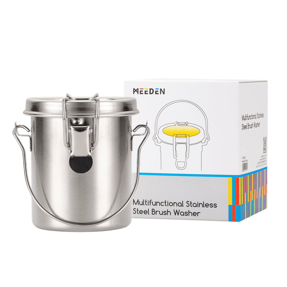 MEEDEN Portable Paint Brush Washer: Airtight Stainless Steel - Small