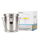 MEEDEN Portable Paint Brush Washer: Airtight Stainless Steel - Small