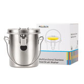 MEEDEN Portable Paint Brush Washer: Airtight Stainless Steel - Small