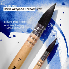 MEEDEN Solid Watercolor and Professional Brushes Set