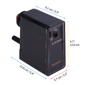 MEEDEN Long Point Manual Pencil Sharpener 7 Adjustable Sizes for Sketching & Drawing