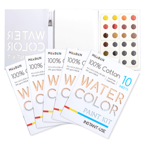 MEEDEN Portable Watercolor Paint Kit – 24 Colors