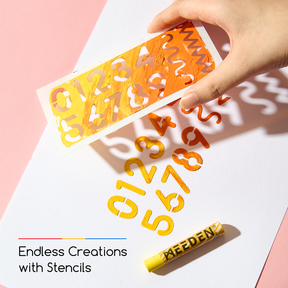 MEEDEN Soft Oil Pastel Kit, 90Pcs Complete Painting Set with Pastel Paper, Stencils & Palette Knives