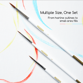 MEEDEN 10 Pcs Detail Paint Brush Set