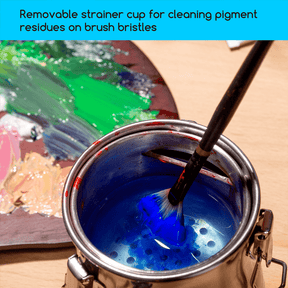 MEEDEN Portable Paint Brush Washer: Airtight Stainless Steel - Large