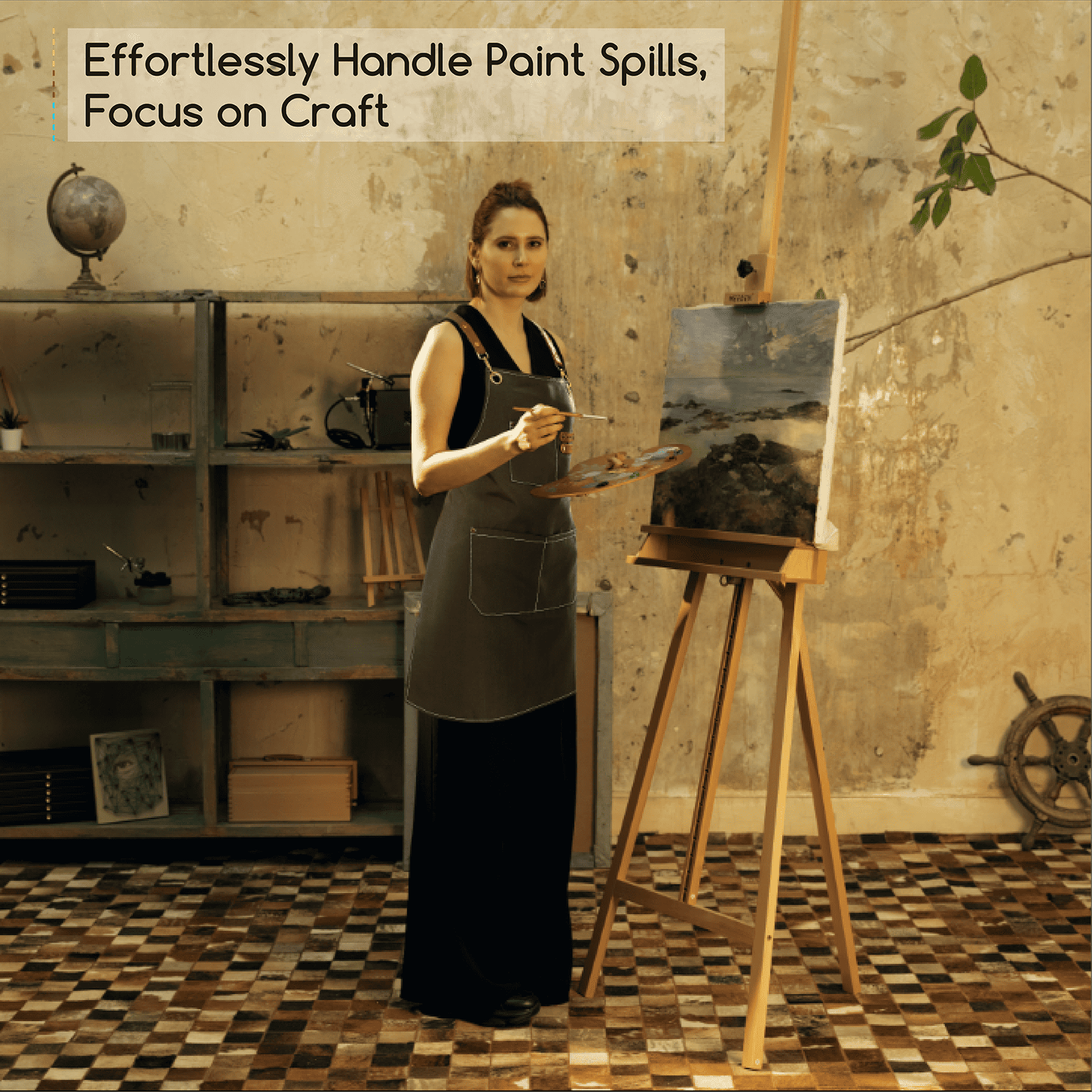 MEEDEN Waterproof Painting Apron – For Art & Crafts