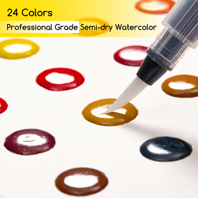 MEEDEN Portable Watercolor Paint Kit – 24 Colors