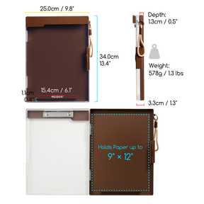 MEEDEN Portable Sketch Drawing Board | 2-in-1 Storage Clipboard for Artists