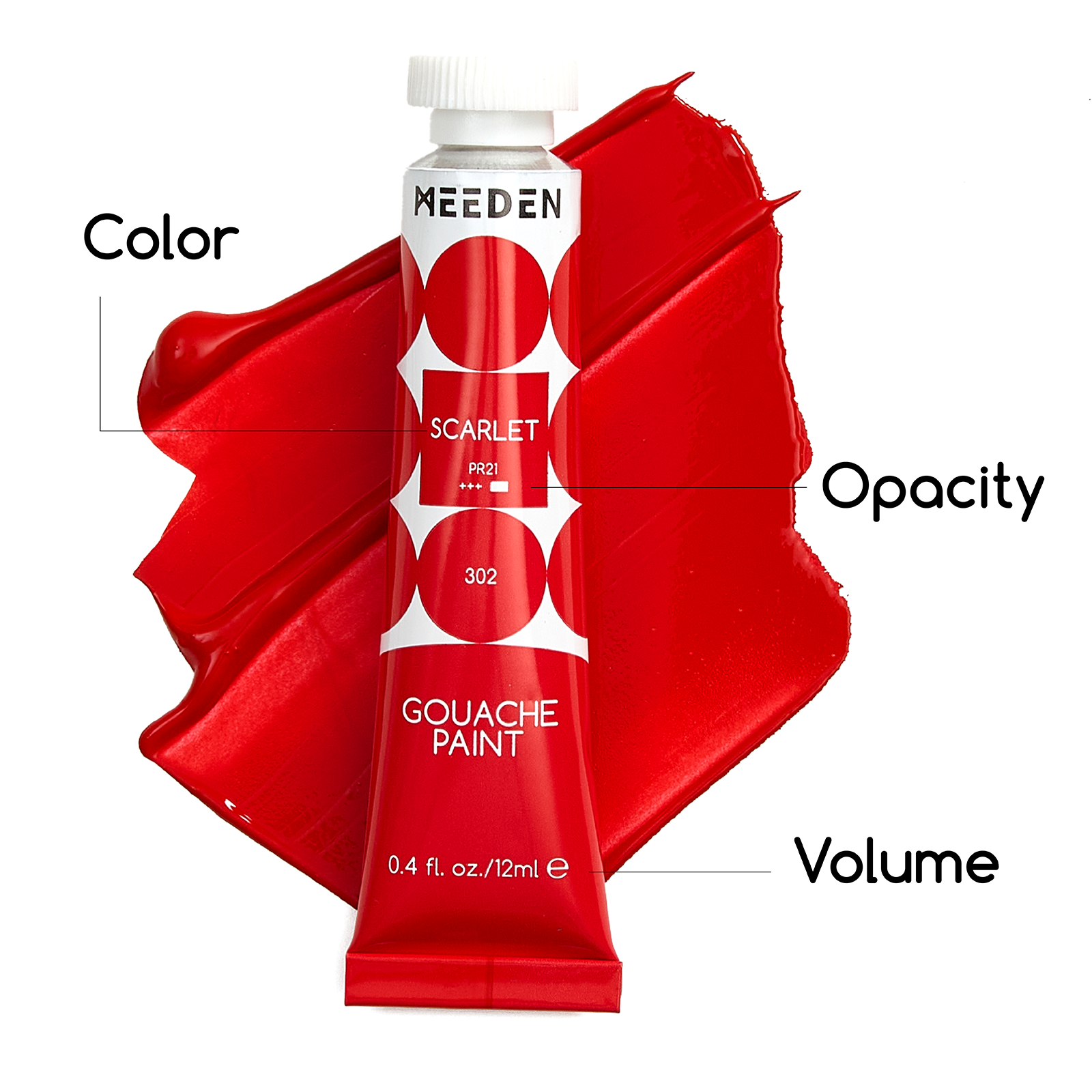 MEEDEN Gouache Paint Set, 48 Tubes, 12 ml / 0.4oz