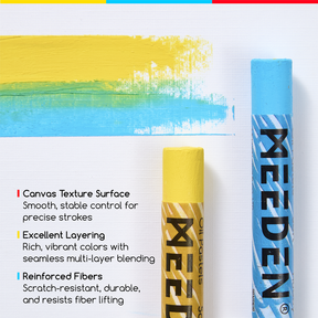 MEEDEN 8 x 8 inches Oil Pastel Paper Pad: 30 Sheets Fine Textured - 140lb/300gsm