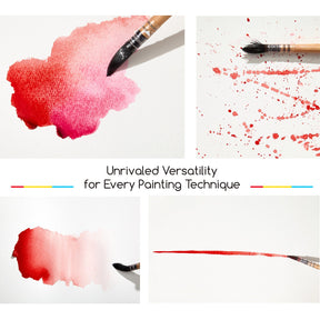 MEEDEN Solid Watercolor and Professional Brushes Set