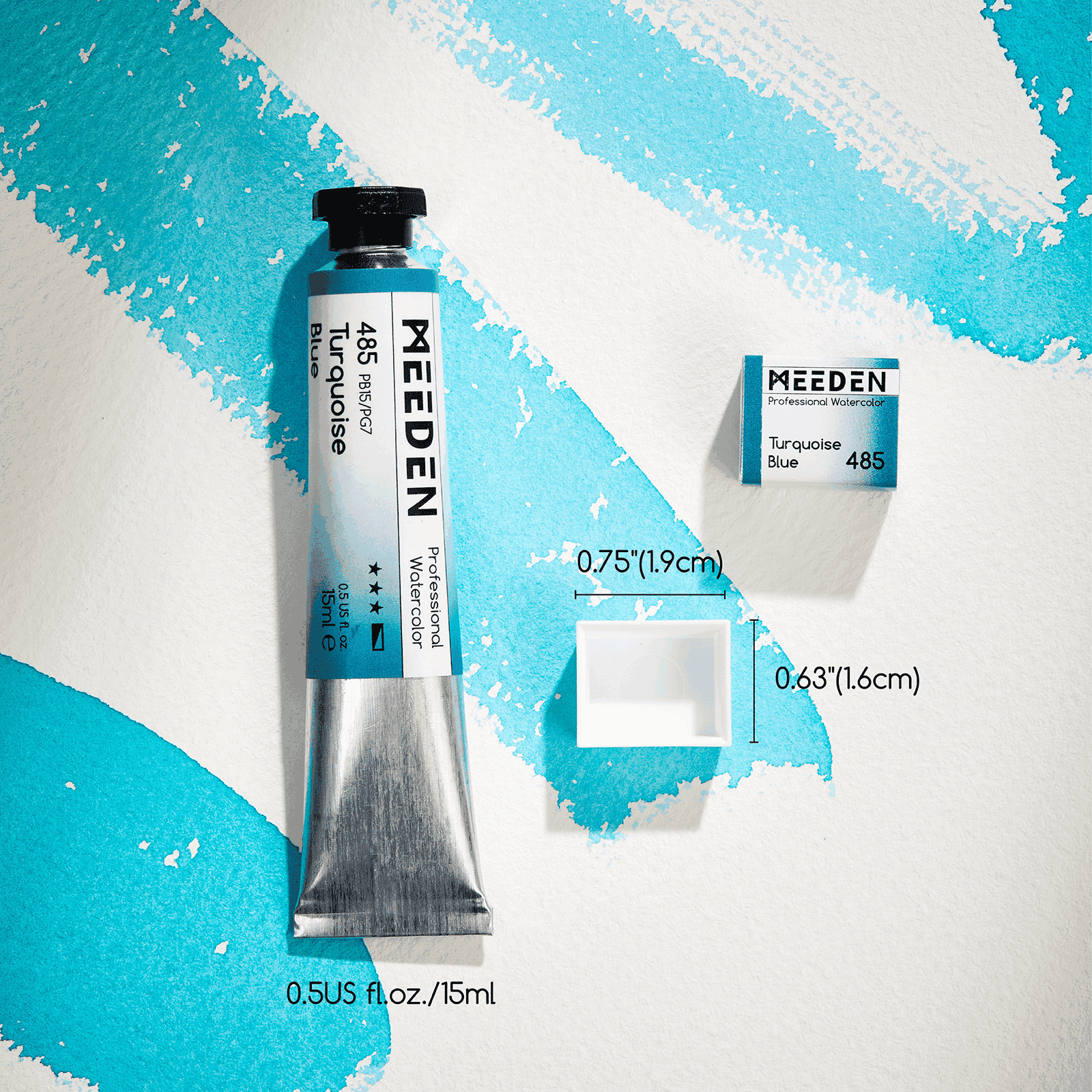 MEEDEN Watercolor Paint, 15ml/0.5oz