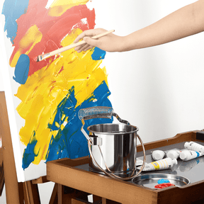 MEEDEN Portable Paint Brush Washer: Stainless Steel - Extra Large