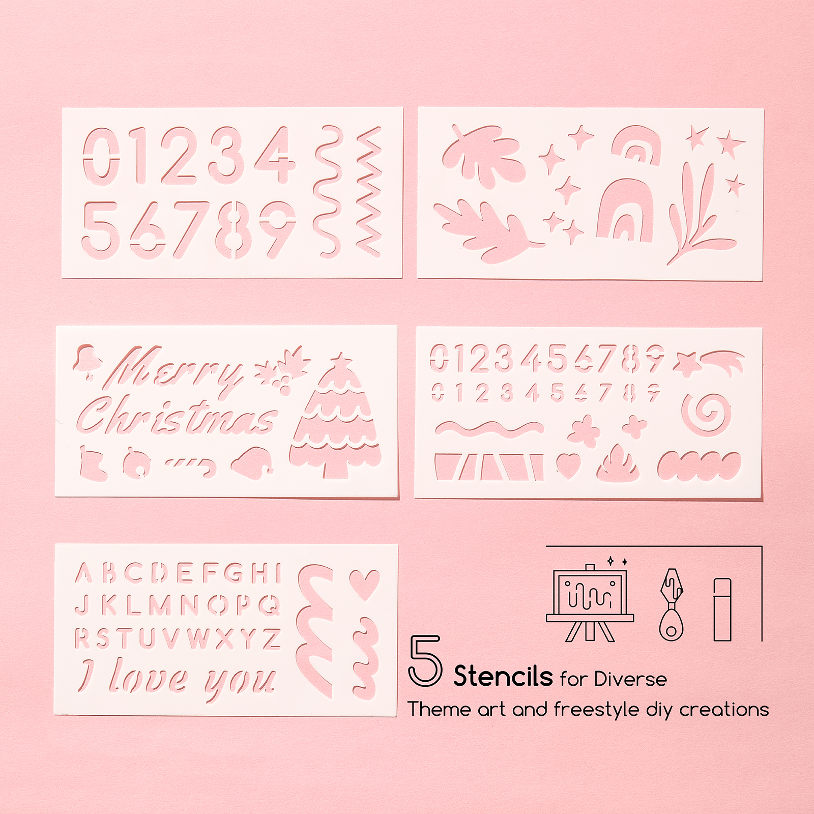 MEEDEN Soft Oil Pastel Kit, 90Pcs Complete Painting Set with Pastel Paper, Stencils & Palette Knives