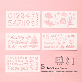 MEEDEN Soft Oil Pastel Kit, 90Pcs Complete Painting Set with Pastel Paper, Stencils & Palette Knives