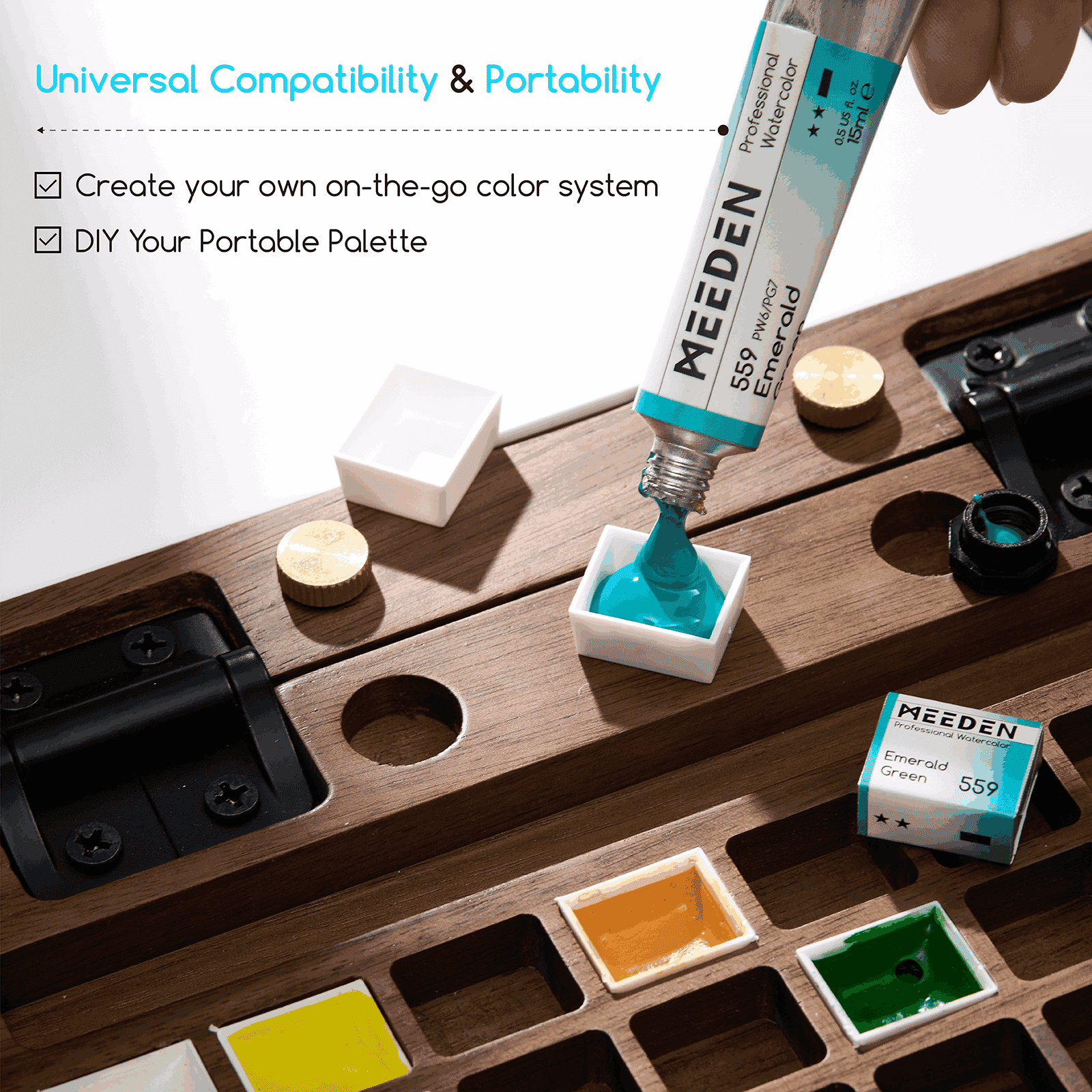 MEEDEN Watercolor Paint, 15ml/0.5oz