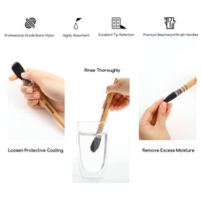 MEEDEN Solid Watercolor and Professional Brushes Set