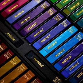 MEEDEN Professional Square Soft Oil Pastels, 48 Colors With Extra 2 White & 2 Black