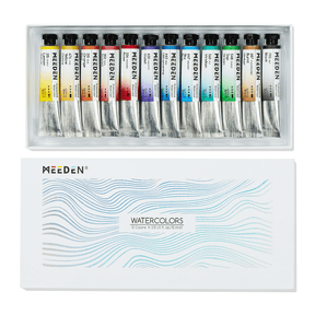 MEEDEN Professinal Watercolor Paint Set, 12 Colors 15ml/0.5oz