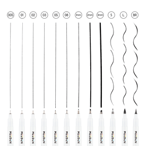 MEEDEN Black Micro Fineliner Pens – 12-Size Set, 0.05-3mm, Waterproof Archival Ink for Sketching & Illustration