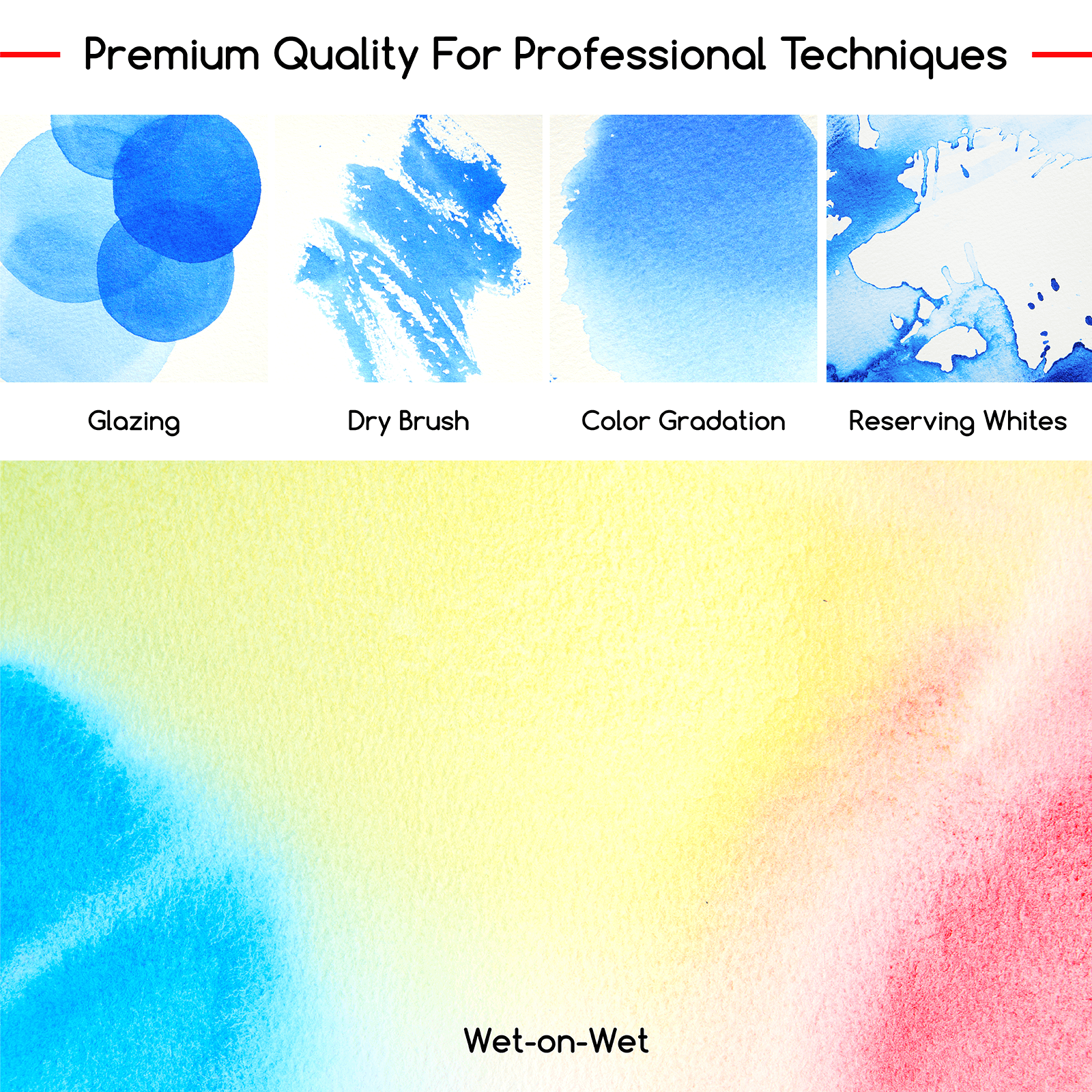 MEEDEN Professinal Watercolor Paint Set, 12 Colors 15ml/0.5oz