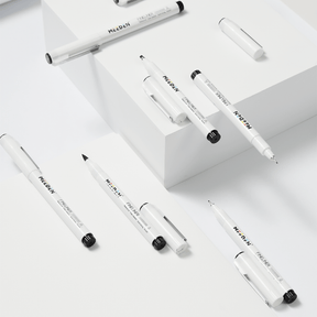 MEEDEN Black Micro Fineliner Pens – 12-Size Set, 0.05-3mm, Waterproof Archival Ink for Sketching & Illustration