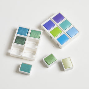 MEEDEN Solid Watercolor and Professional Brushes Set