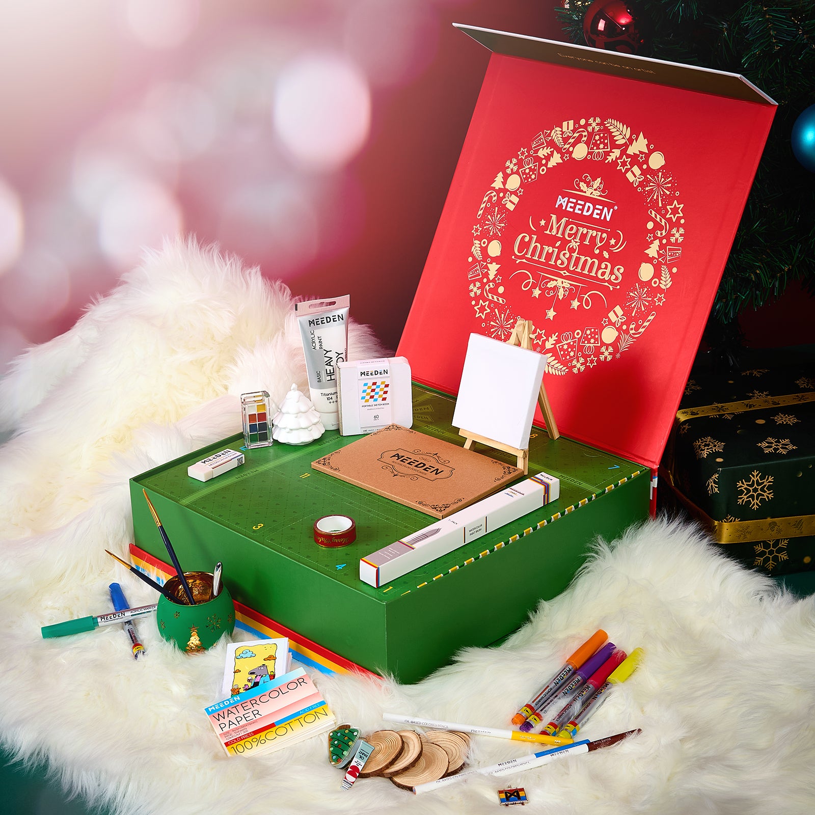MEEDEN Creative Christmas Countdown: Art & DIY in One Box