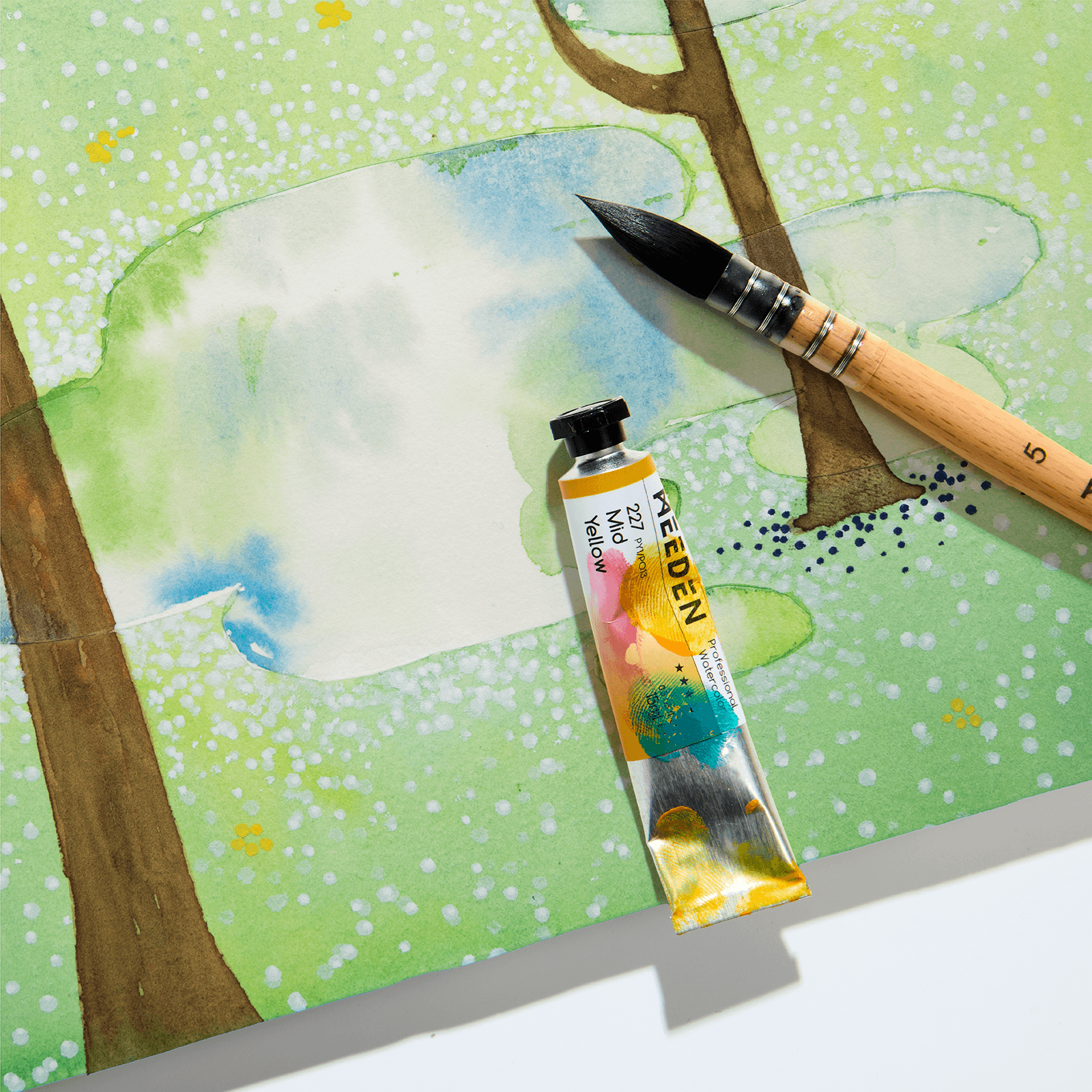 MEEDEN Professinal Watercolor Paint Set, 20 Colors 15ml/0.5oz