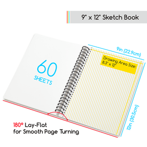 MEEDEN Artist Sketchbook Paper Pad with Heavy Weight Paper