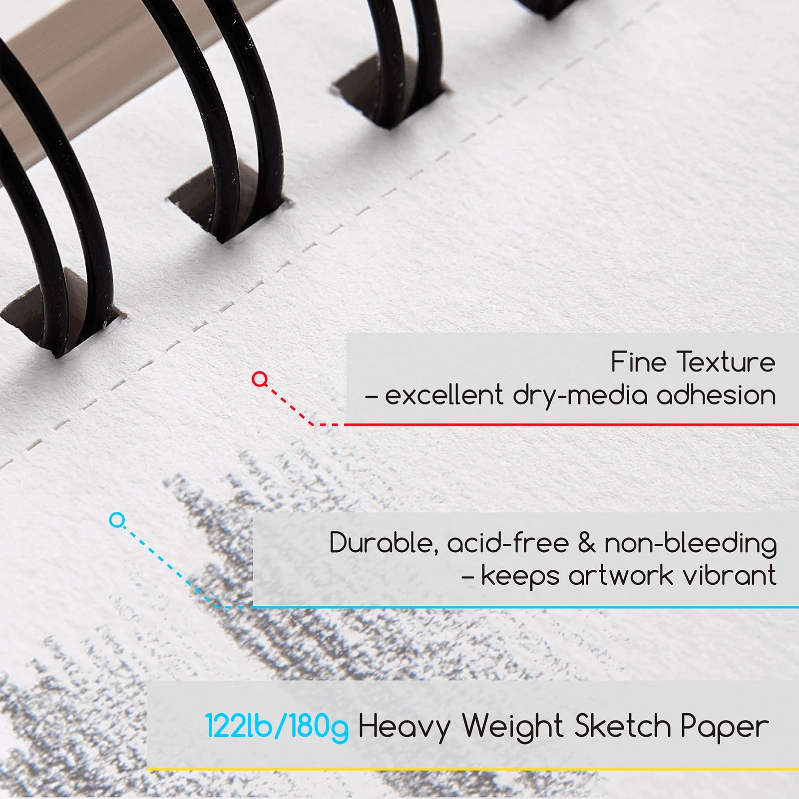 MEEDEN Acrylic Markers, Bamboo 32 Compartments Holder & Heavyweight Sketchbook Paper Pad Set