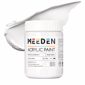 MEEDEN Black and White  Heavy Body Acrylic Paint, 300ml/10oz, 2 Jars