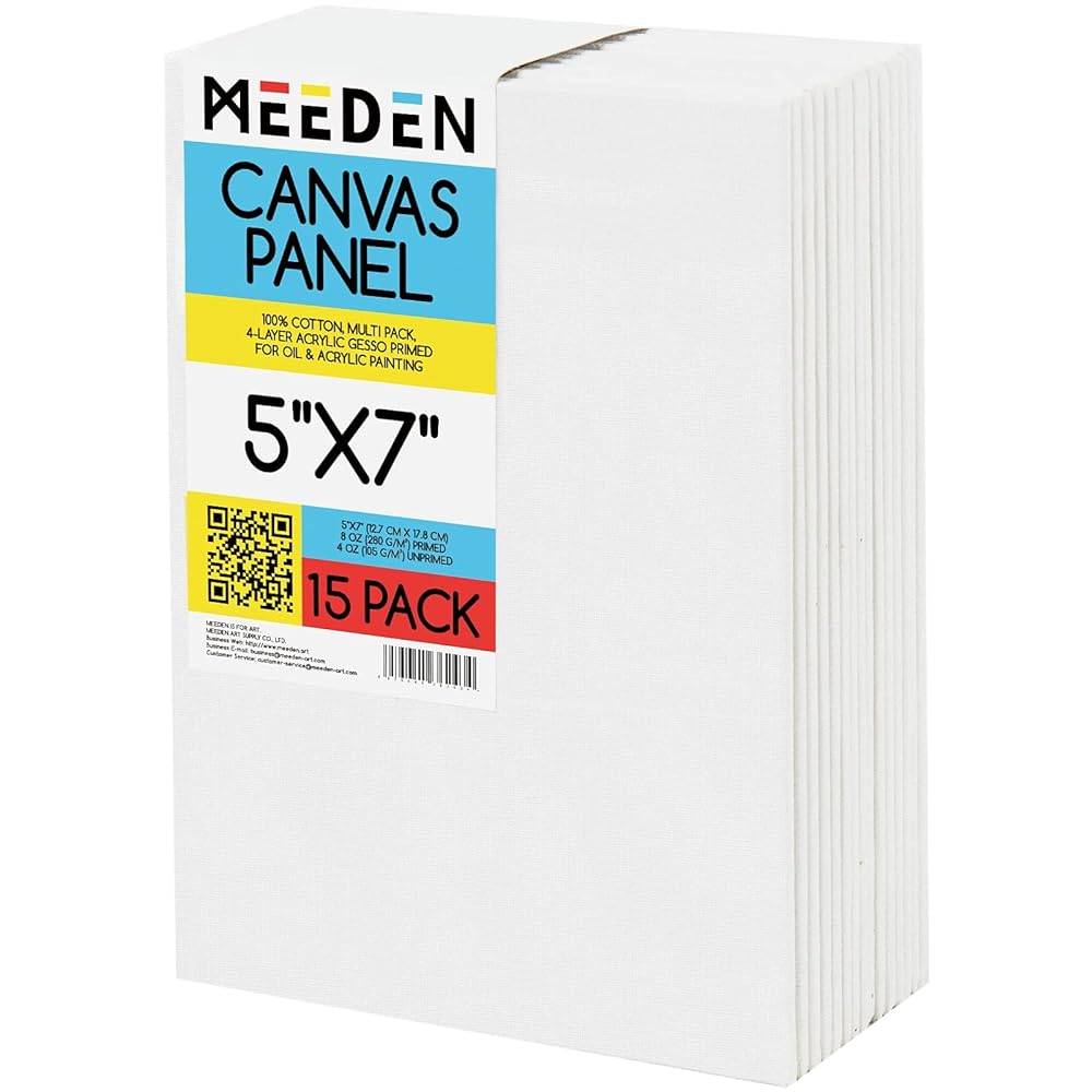 MEEDEN 100% Cotton Canvas Boards