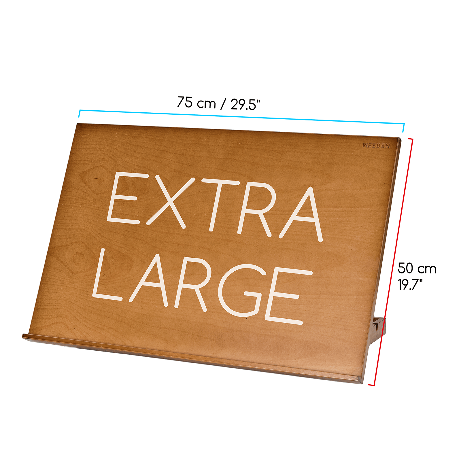 MEEDEN Adjustable Extra Large Wooden Tabletop Easel, Walnut