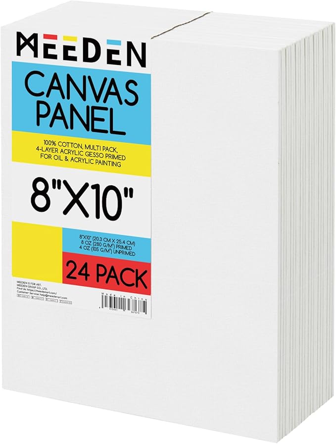 MEEDEN 100% Cotton Canvas Boards