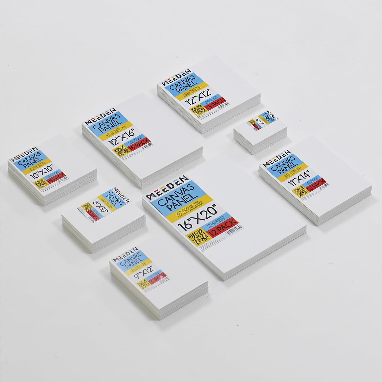 MEEDEN 100% Cotton Canvas Boards