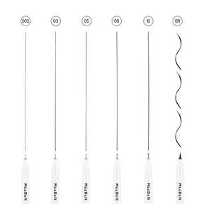 MEEDEN Black Micro Fineliner Pens – 6-Size Set, 0.05-1mm, Waterproof Archival Ink for Sketching & Illustration