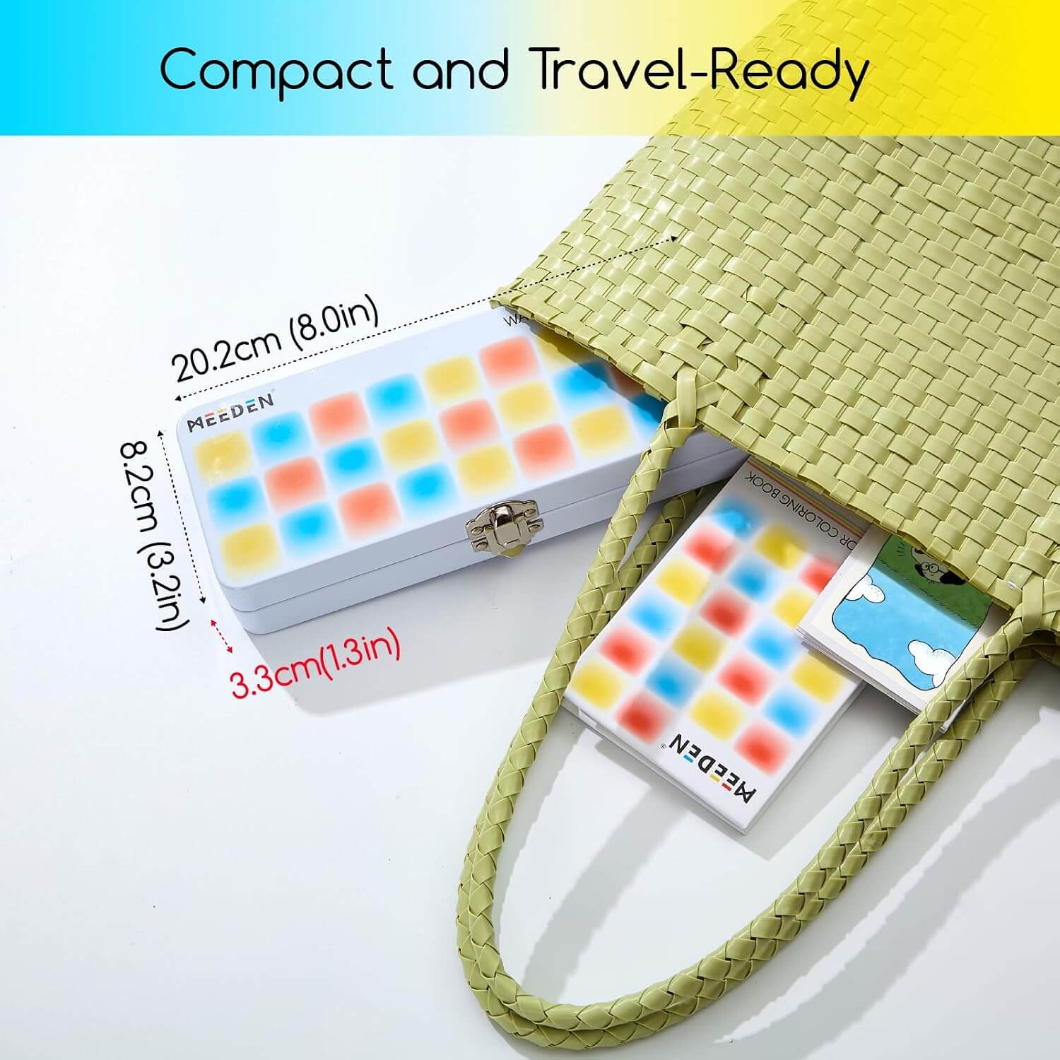 MEEDEN 50-Color Travel Watercolor Paint Kits