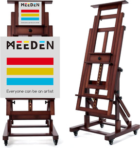 MEEDEN Deluxe Multi-Function Heavy Duty Large Artist Easel-Deep Walnut-DHJ-3